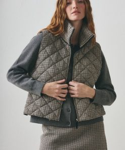 Parka sin Mangas Jackard UNI Natural