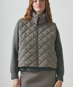Parka sin Mangas Jackard UNI Natural - Imagen 5