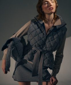 Parka sin Mangas Jackard UNI Natural - Imagen 6