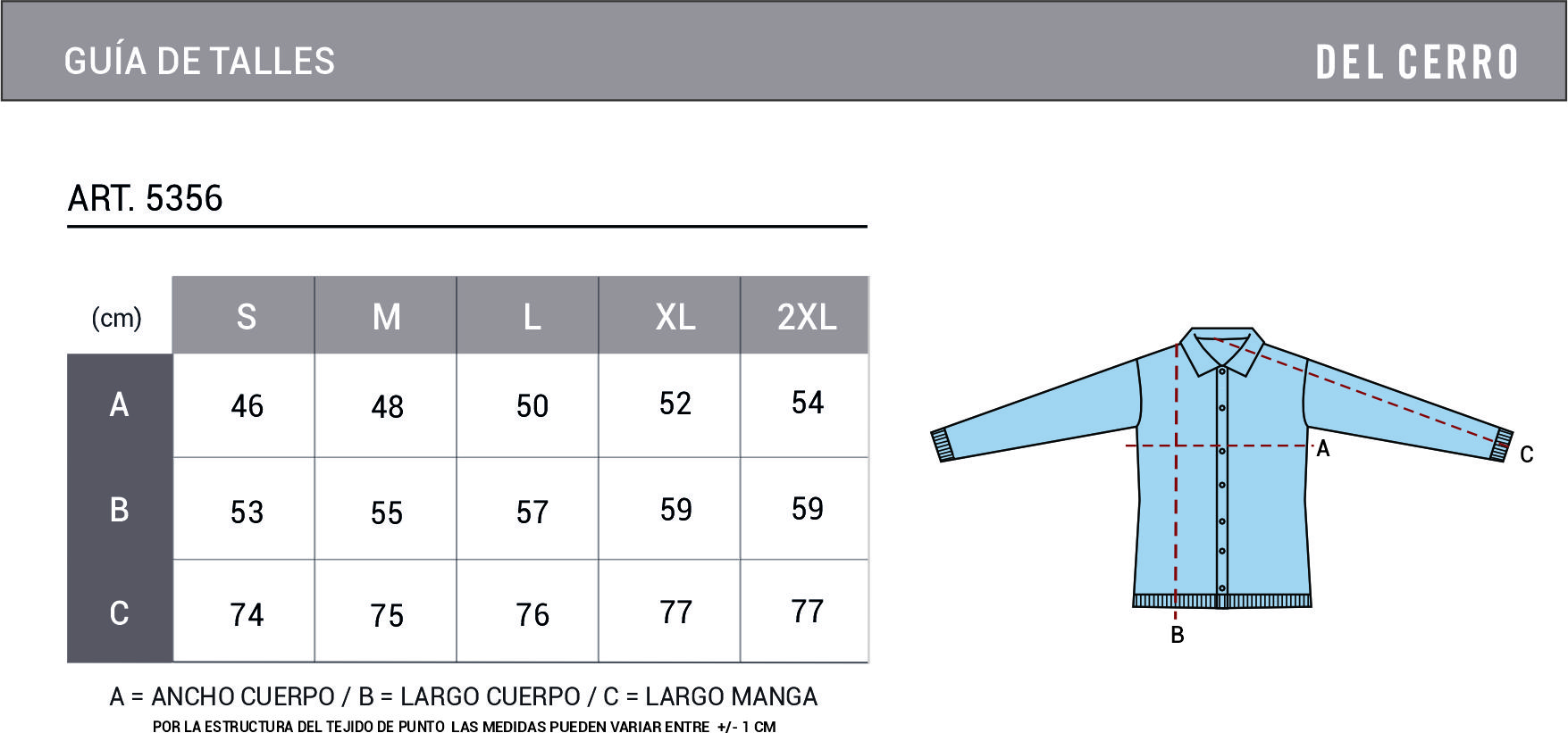 Tabla de medidas