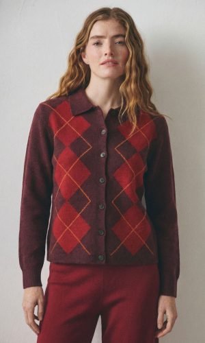 Camisa Rombos Trufa
