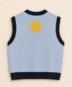 Sweater sin Mangas Argento Azul Marino - Imagen 4