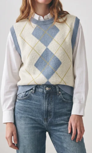 Sweater sin Mangas Argento Celeste - Imagen 5