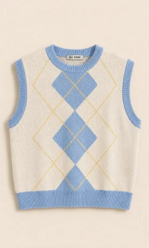 Sweater sin Mangas Argento Celeste - Imagen 3