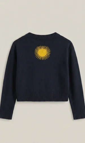 Alternative view of Sweater Argento Azul Marino