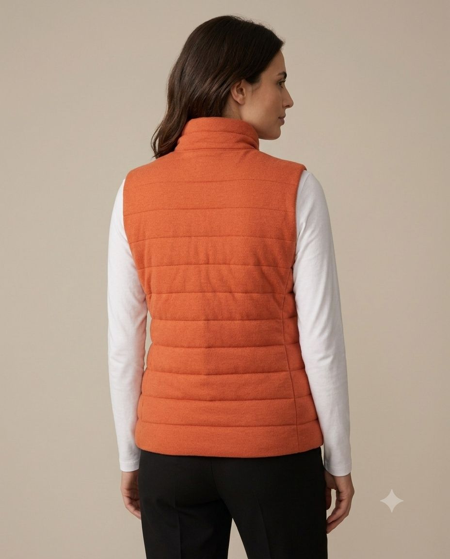 Parka sin Mangas Franjitas Naranja - Imagen 3