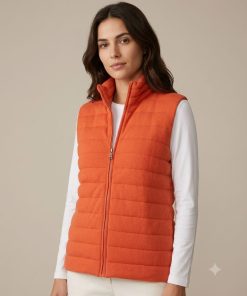 Parka sin Mangas Franjitas Naranja