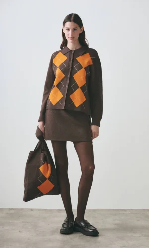 Camisa Rombos Chocolate - Imagen 2