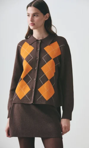 Camisa Rombos Chocolate - Imagen 3
