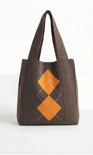 Bolso Rombos Britt Chocolate