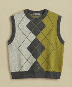 Sweater sin Mangas Damero Grafito - Imagen 4