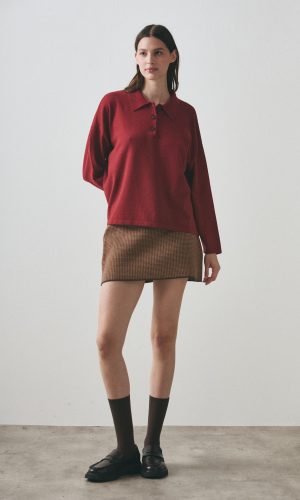 Alternative view of Sweater Polo Isa Borgoña