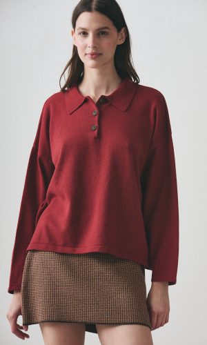 Sweater Polo Isa Borgoña