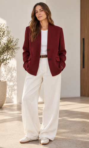 Blazer Binni Borgoña