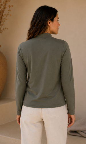 Alternative view of Polera Fox Verde Seco
