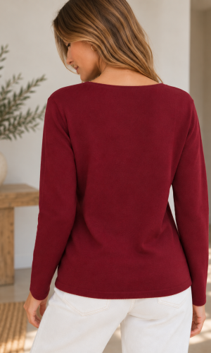 Sweater Luz Borgoña - Imagen 4