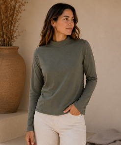 Polera Fox Verde Seco