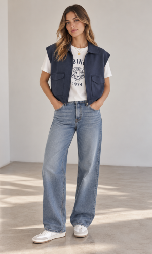 Chaqueta sin Mangas Valls Azul Marino