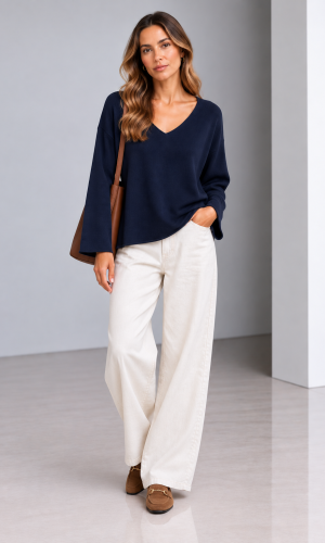 Sweater Aurora Azul Marino - Imagen 4