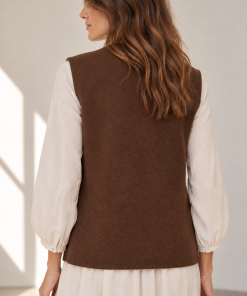 Alternative view of GIlet Fran Chocolate