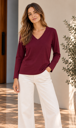 Polera Collie Guinda - Imagen 4