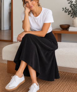 Falda Boyero Angora Negro