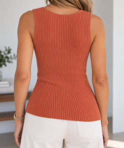 Alternative view of Polera Asimètrica Naranja