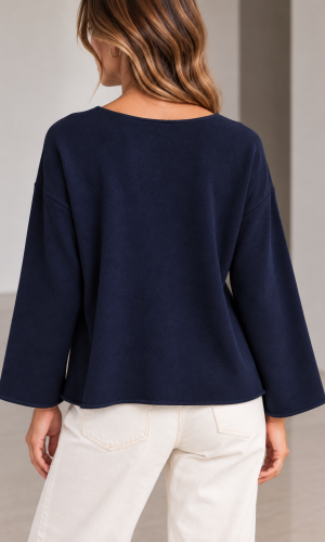 Alternative view of Sweater Aurora Azul Marino