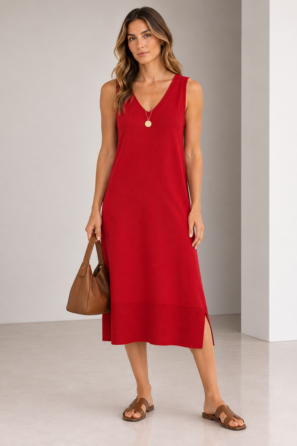 Vestido en V Cala Rojo - Imagen 5