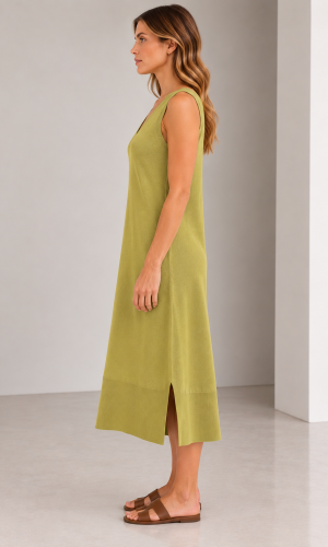 Vestido en V Cala Verde Seco - Imagen 4