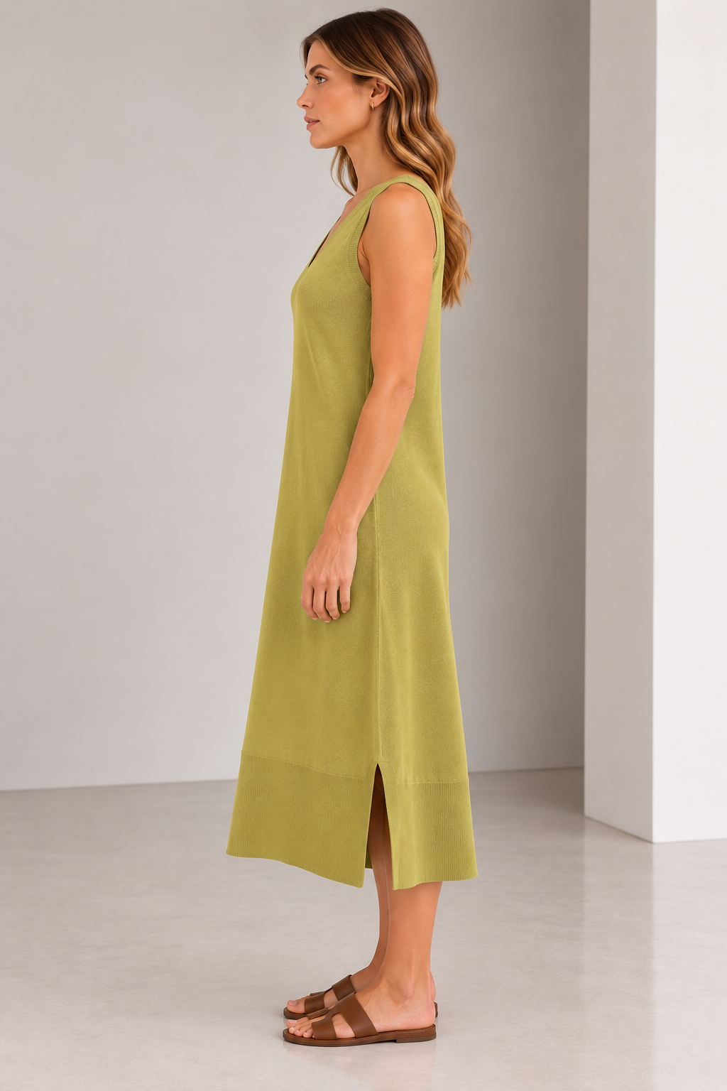 Vestido en V Cala Verde Seco - Imagen 4