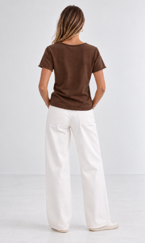 Alternative view of Polera Cruz Chocolate
