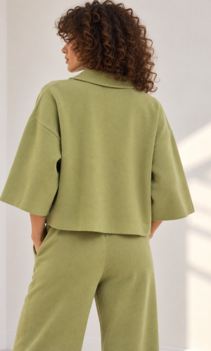 Alternative view of Chauqeta Nova Verde Pistacho