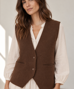 GIlet Fran Chocolate