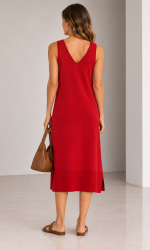 Vestido en V Cala Rojo - Imagen 2