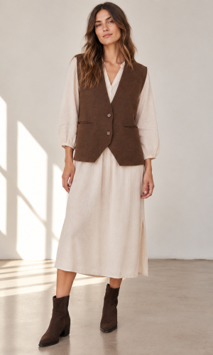 GIlet Fran Chocolate - Imagen 4