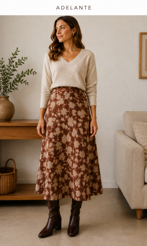 Falda Boyero Vaca Caramelo