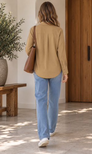 Alternative view of Camisa Collie Beige