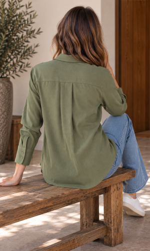 Camisa Collie Verde Seco - Imagen 4
