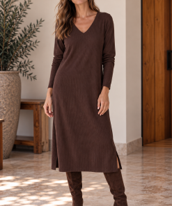 Alternative view of Vestido Maltes Chocolate