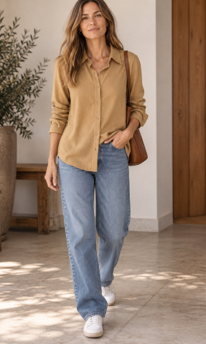 Camisa Collie Beige