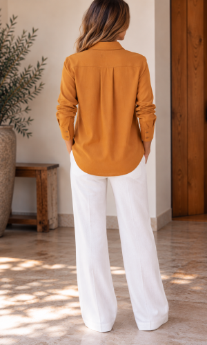 Camisa Collie Naranja - Imagen 4