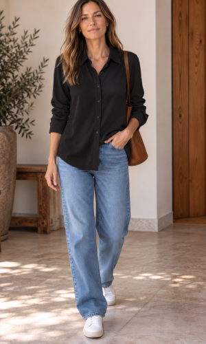 Camisa Collie Negro