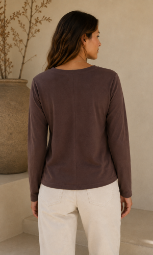 Alternative view of Polera Collie Chocolate