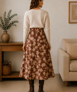 Alternative view of Falda Boyero Vaca Caramelo