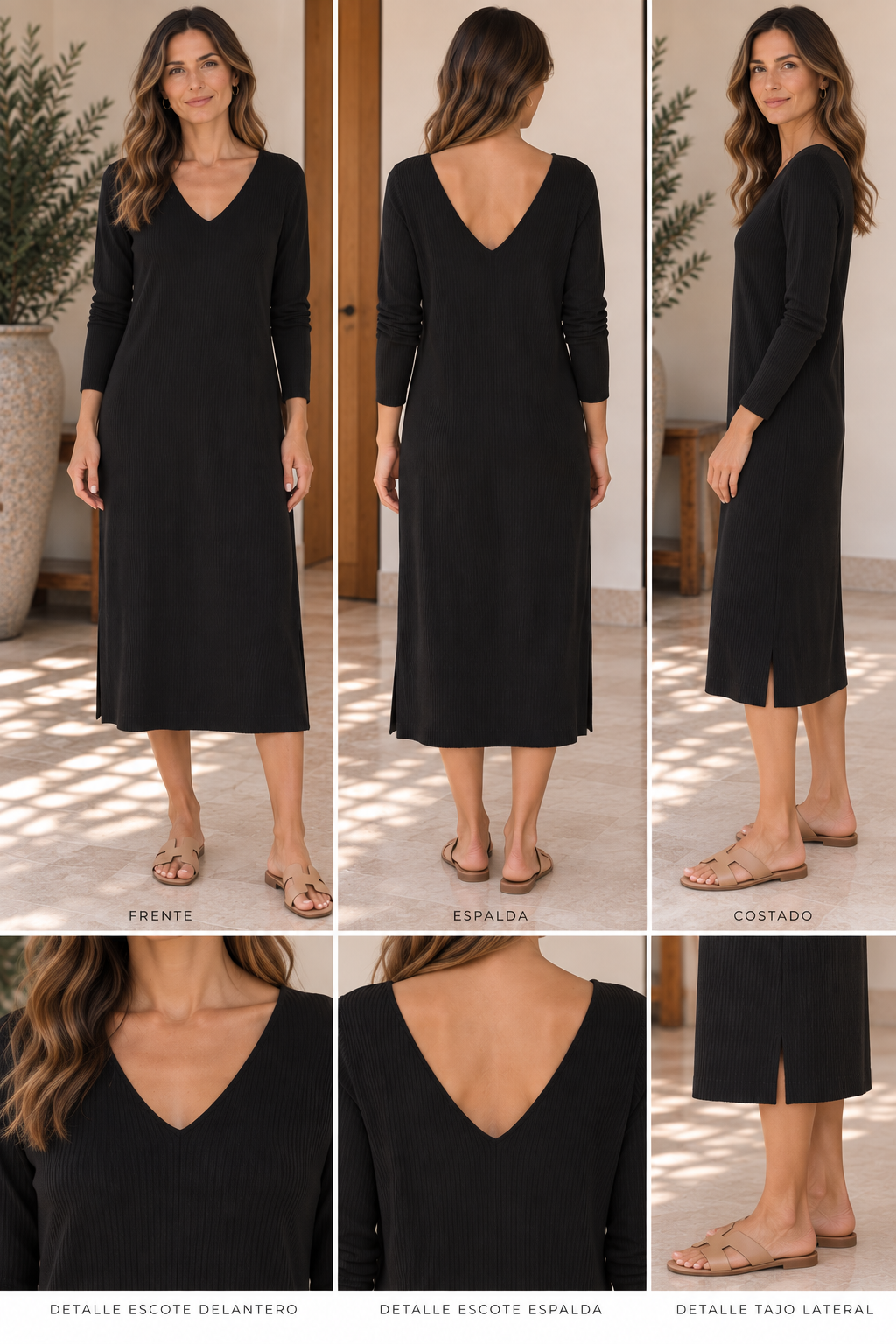 Vestido Maltes Negro - Imagen 4