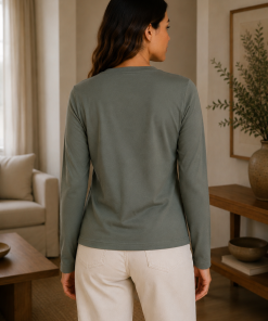 Alternative view of Polera Collie Verde Seco