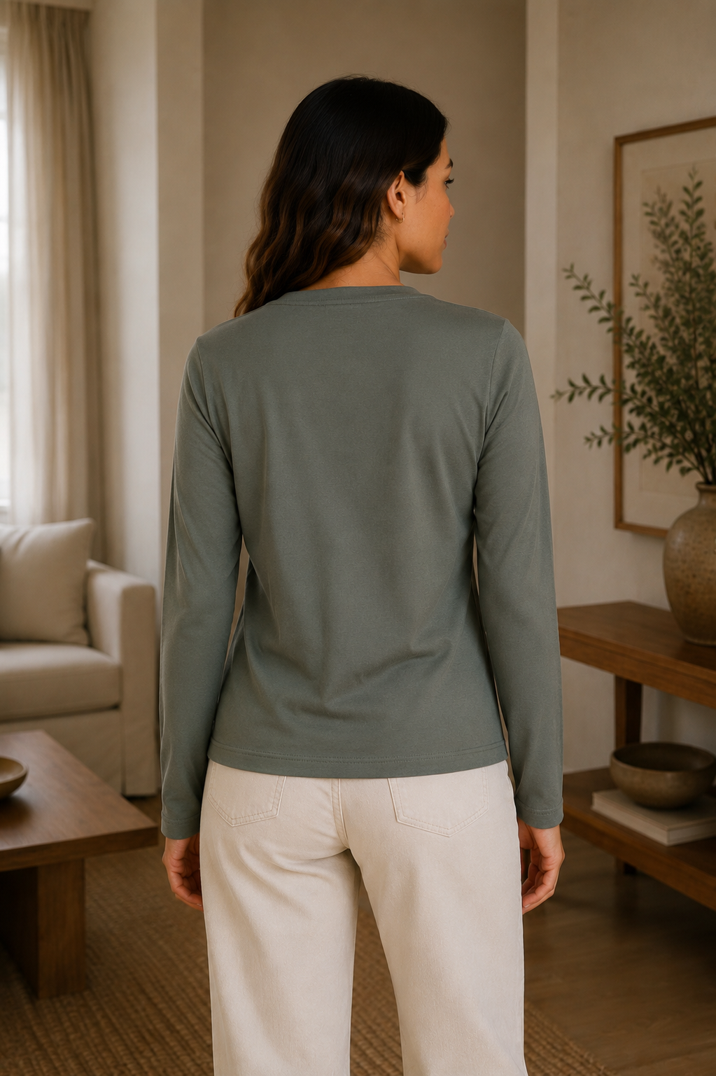 Polera Collie Verde Seco - Imagen 2