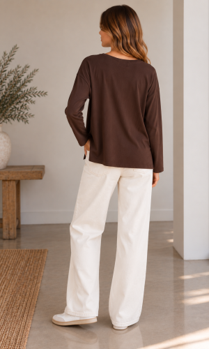 Alternative view of Polera Kokoni Chocolate