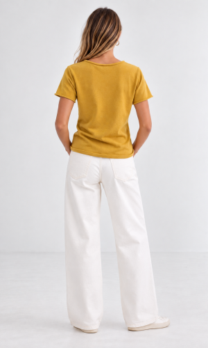 Polera Cruz Mostaza - Imagen 3